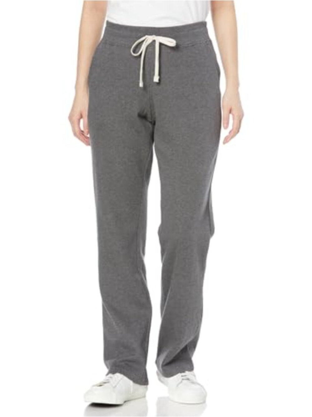 Women's Fleece Straight Leg Sweatpants Mid Rise Lounge Pants